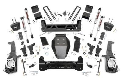Rough Country Suspension Systems - Rough Country 10470 7.5" V2 Lift Kit for 11-19 Silverado/Sierra 2500HD/3500