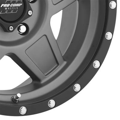 Pro Comp Wheels - Pro Comp Wheels PA35 PREDATOR 17x8.5 5x5.0 0mm Dark Gray/Black PXA2635-78573