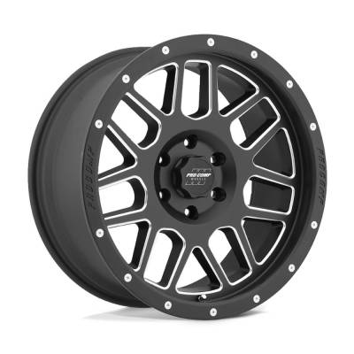 Pro Comp Wheels - Pro Comp Wheels PA40 VERTIGO 18x9 6x5.5 0mm Satin Black/Milled PXA5140-898350