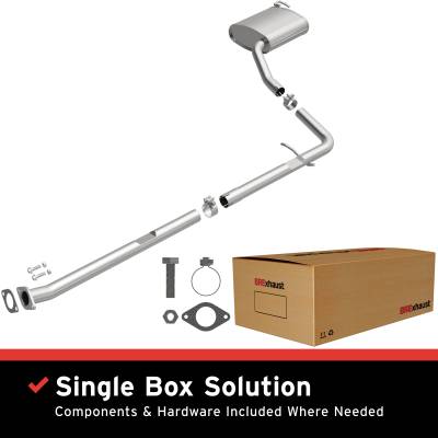 BRExhaust - BRExhaust 106-0469 Direct-Fit Exhaust System Replacement Kit