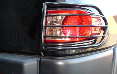 Black Horse Off Road - Black Horse 7G098606A Black Taillight Guards for 07-13 Toyota FJ Cruiser