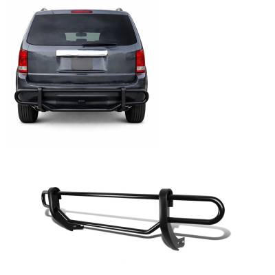 Black Horse Off Road - Black Horse 8HO5A Black Rear Bumper Guard for 09-15 Honda Pilot