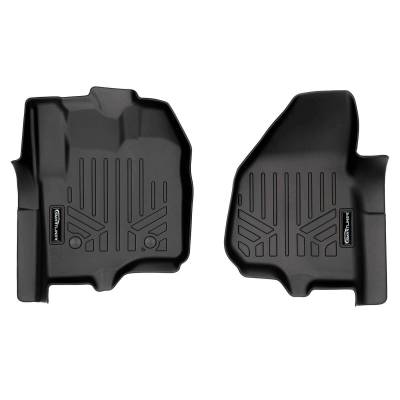 SMARTLINER - SMARTLINER SA0116 Front BLACK Floor Liners Super Duty Ext/Crew