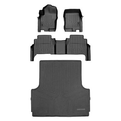 SMARTLINER - SMARTLINER SA0121/B0121/K0121 Front/Rear BLACK Floor Liners for Frontier Crew