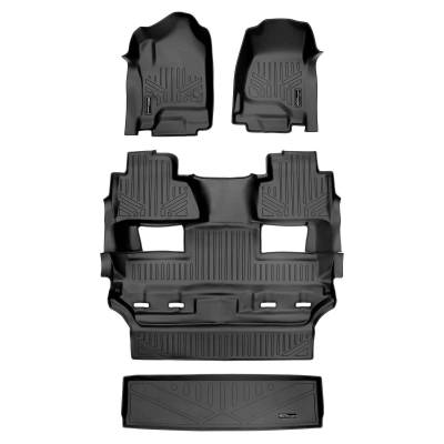 SMARTLINER - SMARTLINER SA0136/B0444/E0153 Front/Rear BLACK Floor Liners Tahoe/Yukon