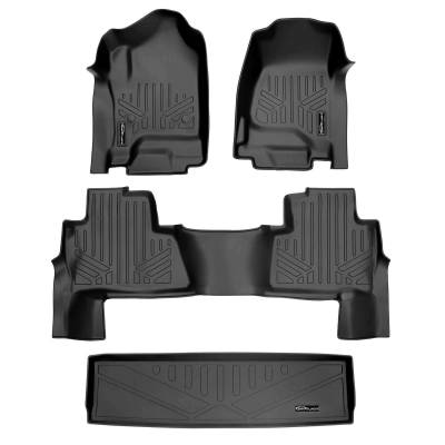 SMARTLINER - SMARTLINER SA0136/B0445/E0153 Front/Rear BLACK Floor Liners Tahoe/Yukon