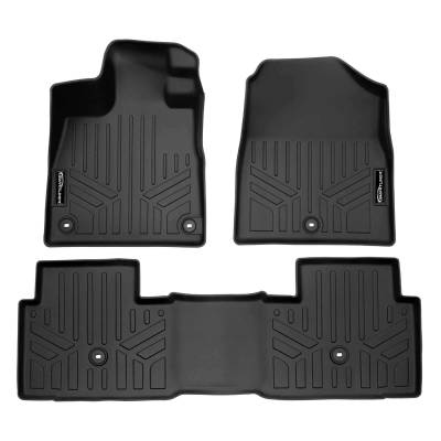 SMARTLINER - SMARTLINER SA0688/B0688 Front/Rear BLACK Floor Liners Honda Pilot