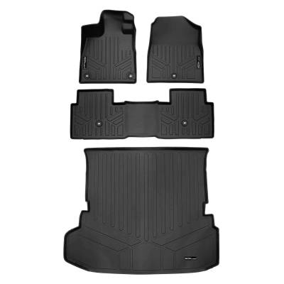 SMARTLINER - SMARTLINER SA0688/B0688/D0688 Front/Rear BLACK Floor Liners Honda Pilot