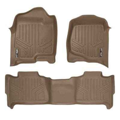 SMARTLINER - SMARTLINER SA1015/B1015 Front/Rear Floor Liners Tan for Tahoe/Suburban/Yukon/XL