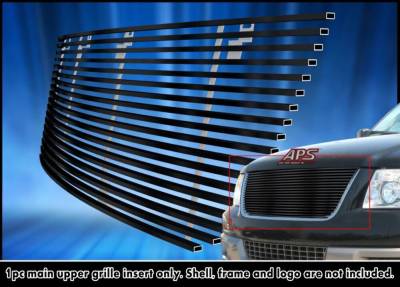 APS - APS Stainless Billet Grille Black 03-06 Ford Expedition GR06HEC72J