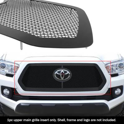 APS - APS Wire Mesh Grille Black for 18-19 Toyota Tacoma GR20GFJ31H
