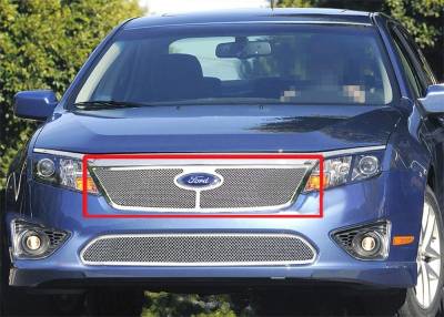 APS - APS Wire Mesh Grille-Polish 10-12 Ford Fusion GR06GFG86T
