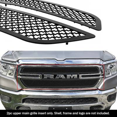APS - APS Wire Mesh Grille Black for 19-24 Ram 1500 Tradesman GR04GFG28K