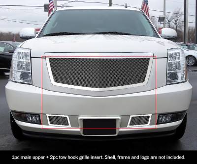 APS - APS Wire Mesh Grille-Polish 07-14 Cadillac Escalade GR01GGG40T