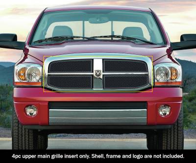 APS - APS Wire Mesh Grille Black for 06-08 Ram 1500/2500/3500 GR04GEG19H