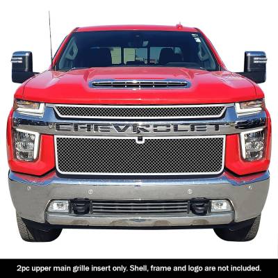 APS - APS Wire Mesh Grille-Polish 20-23 Silverado 2500/3500 LTZ GR03GEJ69S