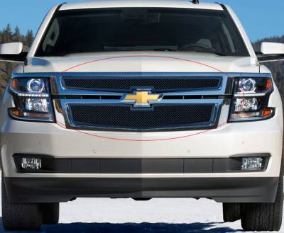 APS - APS Wire Mesh Grille Black 15-20 Chevrolet Tahoe/Suburban GR03GFC20H