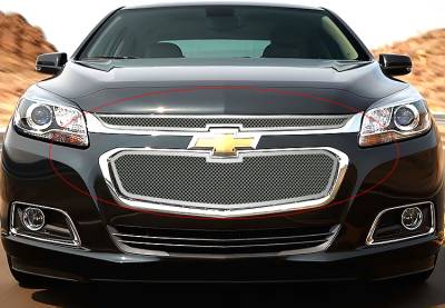 APS - APS Wire Mesh Grille-Polish 14-16 Chevrolet Malibu GR03GFC40T