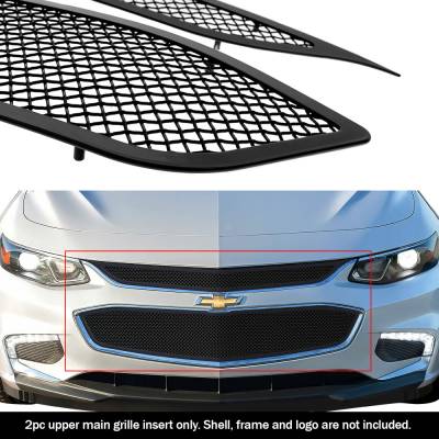 APS - APS Wire Mesh Grille Black 16-18 Chevrolet Malibu GR03GFC73H