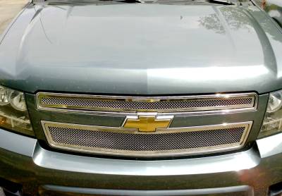 APS - APS Wire Mesh Grille-Polish 07-14 Tahoe/Suburban/Avalanche GR03GFD51T