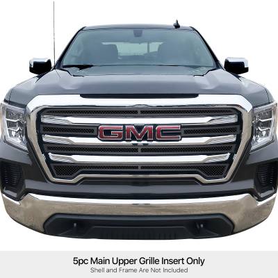 APS - APS Wire Mesh Grille Black 19-21 GMC Sierra 1500 SLE GR07GEJ33H