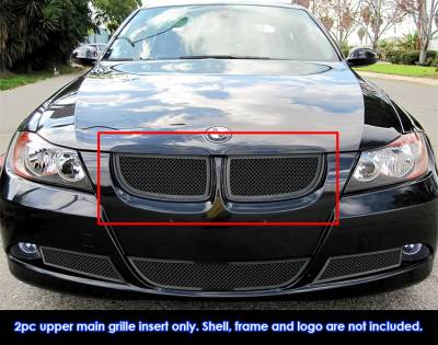 APS - APS Wire Mesh Grille Black for 06-07 BMW 325I/330I GR23GEE26H