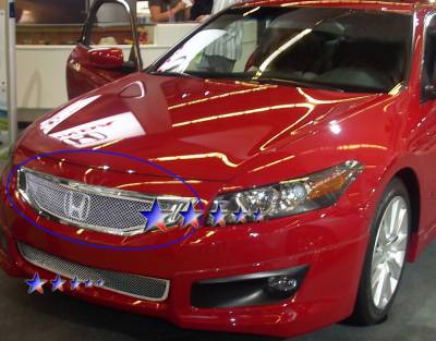 APS - APS Wire Mesh Grille-Polish 08-10 Honda Accord Coupe GR08GFE56T