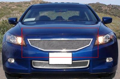 APS - APS Wire Mesh Grille-Polish 08-10 Honda Accord Coupe GR08GFE68T