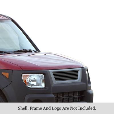 APS - APS Stainless Billet Grille Black 03-06 Honda Element GR08HGA01J