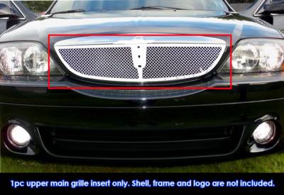 APS - APS Wire Mesh Grille-Polish 00-02 Lincoln LS GR12GEG76T