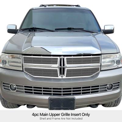 APS - APS Wire Mesh Grille-Polish 07-14 Lincoln Navigator GR12GEJ16T