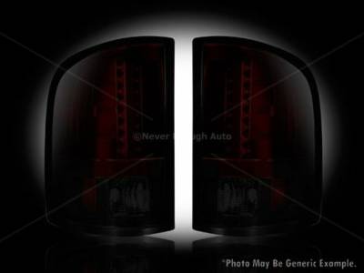 Recon - Recon 264189RBK GMC Sierra LED Taillights Dark Red Smoked Lens