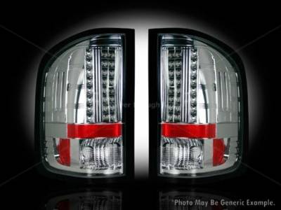Recon - Recon 264175CL Chevy Silverado & GMC Sierra LED Taillights Clear Lens