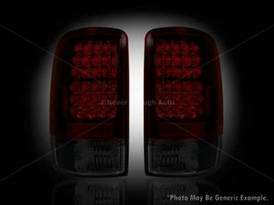 Recon - Recon 264177RBK Chevy & GMC Tahoe/Yukon LED Taillights Dark Red Smoked Lens