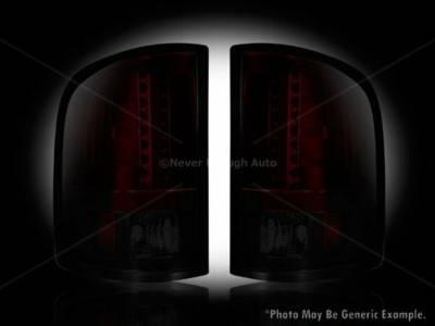 Recon - Recon 264175RBK Chevy Silverado & GMC Sierra LED Taillights Red Smoked Lens