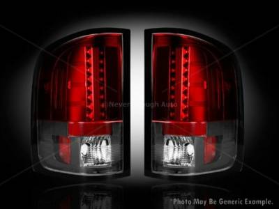 Recon - Recon 264175RD Chevy Silverado & GMC Sierra LED Taillights Red Lens
