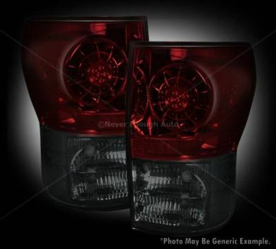 Recon - Recon 264188RBK for Tundra LED Taillights Dark Red Smoked Lens