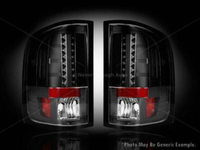 Recon - Recon 264189BK GMC Sierra LED Taillights Smoked Lens