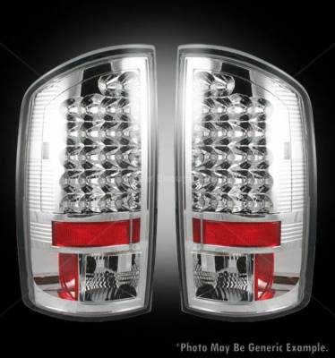 Recon - Recon 264179CL LED Taillights Clear Lens for Dodge RAM 1500-3500
