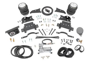 Rough Country Suspension Systems - Rough Country 10029C Rear Air Spring Kit w/Compressor for 14-25 Ram 2500 4WD