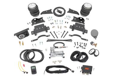 Rough Country Suspension Systems - Rough Country Rear Air Spring Kit w/Compressor for 14-24 RAM 2500 4WD 10033WC
