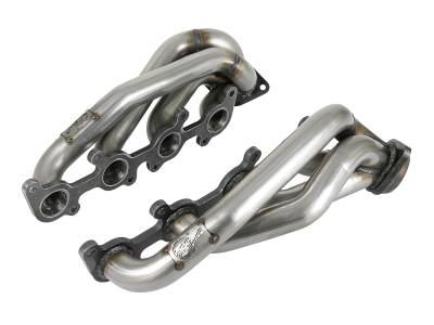 aFe Power - aFe 48-33025-1 Twisted Steel Stainless Short Tube Header for 15-26 F150 5.0L
