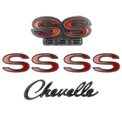 Trim Parts - Trim Parts 4101R 68-69 Chevrolet Chevelle Emblem Set
