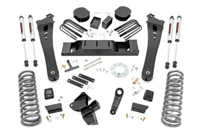 Rough Country Suspension Systems - Rough Country 38470 5" V2 Suspension Lift Kit for 19-24 RAM 3500 Diesel 4WD