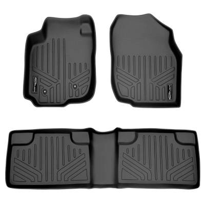 SMARTLINER - SMARTLINER SA0019/B0019 Front/Rear BLACK Floor Liners for Toyota RAV4