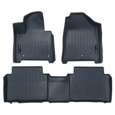 SMARTLINER - SMARTLINER Front/Rear Floor Liners-Supersonic Gray for Santa Fe Hybrid