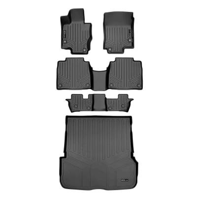 SMARTLINER - SMARTLINER Front/Rear Floor Liners w/Cargo Liner Black for Mercedes GLS-Class