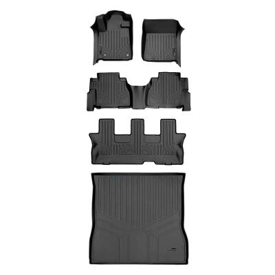 SMARTLINER - SMARTLINER SA0108/B0272/C0272/D0272 F/R Floor Liners w/Cargo Black for Sequoia