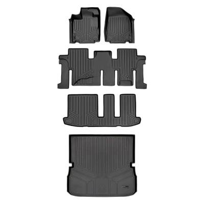 SMARTLINER - SMARTLINER Front/Rear Floor Liners w/Cargo Liner Black for Pathfinder/QX60