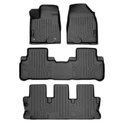 SMARTLINER - SMARTLINER Front/Rear BLACK Floor Liners for Toyota Highlander